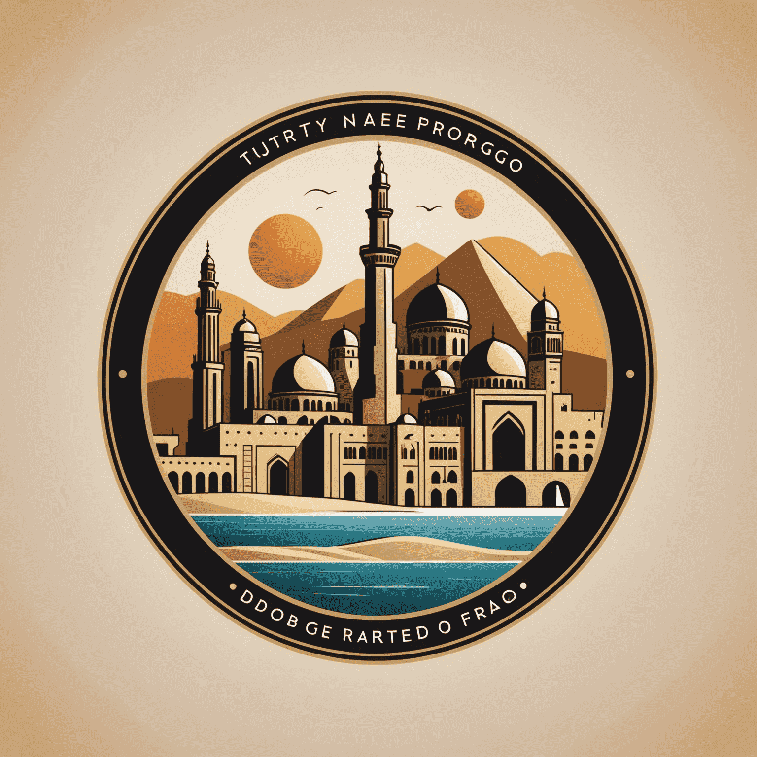 rtyperigo.com logo featuring a stylized representation of UAE landmarks